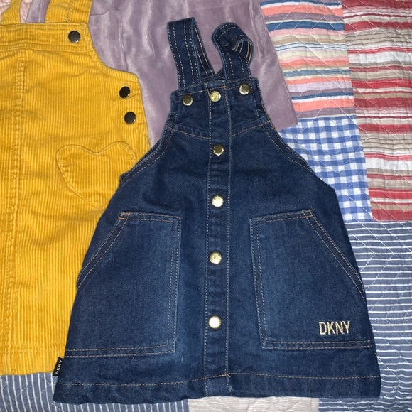 Baby girl overall style dresses - four total purple and yellow 2T - Picture 7 of 10